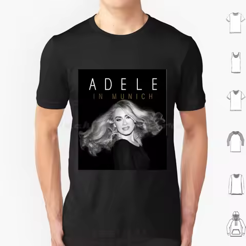 Adele Alternative Poster T Shirt Cotton Men Women DIY Print Music Album Trends Aesthetic Beauty Adel