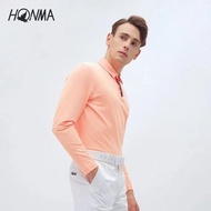 [HONMA] Golf Men's Long-Sleeved Comfortable Casual Quick-Drying Outdoor Sports Jersey (CX2435) NX4A