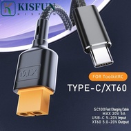 KISFUN XT60 To Type-C Fast Charging Cable, Adapter Wire 100W XT60 To Type-C Adapter Cable, PD2.0/QC2