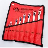 ATS 8 pc 6-22mm Bone Ring Spanner Set - Double Offset Ring Spanner Set 6-22x8 pcs