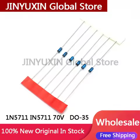 20-100Pcs 1N5711 IN5711 Schottky diode 70V ribbon blue DO-35 IC In Stock Wholesale
