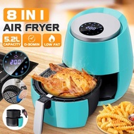 1400W Power Air Fryer Eletric Air Frier 5.2L Deep Airfryer with Digital LED Touch Screen Timer