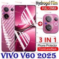 Vivo V60 2025 3in1ไฮโดรเจล Vivo ฟิล์มสำหรับ Vivo V60 5G V60 Pro Lite V60E V60 Vivo V60 4G 5G ฟิล์มป้