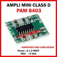 PREMIUM Ampli Mini PAM 8403 Class D Power Amplifier 2 x 3 Watt PAM8403