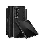 Case Bao Da dành cho Samsung Galaxy Z Fold7 Dux Ducis Bril Series Pen Holder Ngăn Đựng Bút Đựng Thẻ