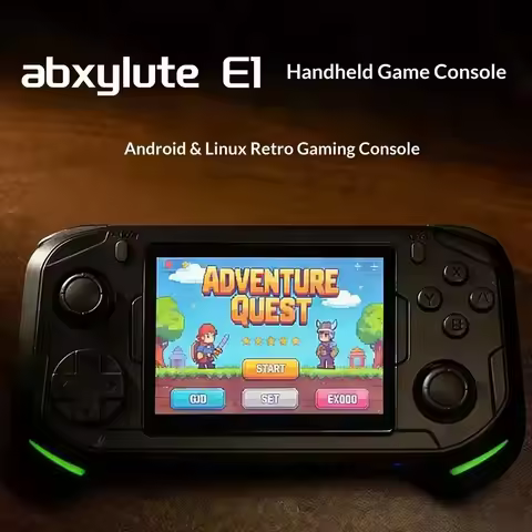 Abxylute E1 Handheld Gaming Consoles Dual System Android Linux RK3566 3.5 Inch IPS Screen Game Conso