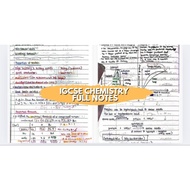 IGCSE Cambridge CHEMISTRY - ALL CHAPTERS FULL NOTES (Digital)
