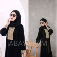 New Abaya Gamis Hitam Turkey Maxi Dress Arab Saudi Bordir Zephy Turki