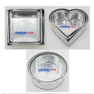 Round Pan Box Heart Pan Set 3pcs Bento Cake Mold Bento Cake Pan Korean Cake Pan