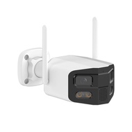 Tuya Smart 4MP 2.5K Dual-Lens ใหญ่ กว้าง 180 ° กล้องรักษาความปลอดภัย กล้องกลางแจ้ง พร้อม Night Visio