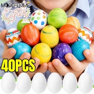 10-40Pcs Foam Easter Eggs | Smooth Surface Easy DIY Painting Craft | 6x4cm Lightweight for Decor Par