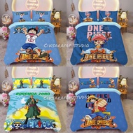 One piece anime 4th gear 5th gear bedsheet set cadar single super single queen king Luffy Budak geta