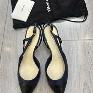 Chanel slingback高跟涼鞋 全新 35.5號 配件如圖一