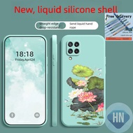 Casing Samsung M32 M33 M53 phone case Dragonfly Lotus Liquid TPU