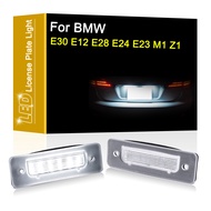 White LED License Number Plate Light Assembly For BMW 3-Series E30 5-Series E12 E28 6-Series E24 7-S
