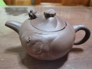 1950-60年左右,紫砂一廠,魚化龍大壺(標準器)，一壺兩