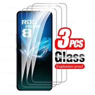 For Asus ROG Phone 8 Pro 5G Glass 3Pcs Tempered Glass Screen Protector  ROG Phone 8 Phone8 Pro 8Pro Armor Cover Protective Films