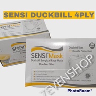 Terbaru Masker Sensi Duckbill 4Ply Original Sensi Face Duck 4 Ply Isi