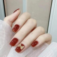 MIISOO Kuku Palsu Fake Nail Art 3d Kuku Palsu Tahan Air Nail Art Fashion Free Lem