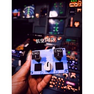 [A320 Starter Electric Switch Refrigerator Sticker] Airbus Refrigerator Sticker Airbus Airbus Captai