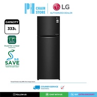 (COURIER SERVICE) LG GN-C372SXCC 333L INVERTER LINEAR BLACK STEEL 2-DOOR FRIDGE / REFRIGERATOR