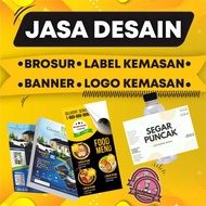 Jasa Desain Label Kemasan Logo Kemasan Olshop Brosur Banner Poster