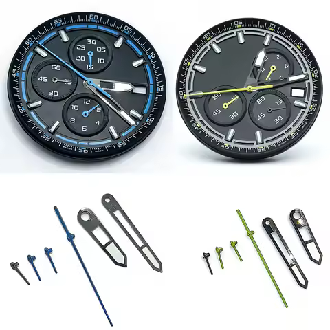 NEW 2026 VK63 dial Men's watches dial hands for VK63 Movement chronograph case mission to the watch 