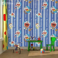 Wallpaper Dinding Sticker Karakter Anak Dora EMON GARIS NAVY WPS784 Walpaper Stiker Dinding Kamar Tidur Anak Ruang Tamu Dapur Dekorasi Rumah Cafe Sekolah Walfafer Plafon Atap Setiker Lemari Meja Pintu Kayu Triplek Walfefer Ada Lem Langsung Tempel COD