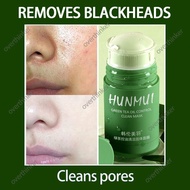 Original HUNMUI Oil Control Moisturizing Solid Mud Mask Stick Deep Cleansing Smear Mask Green Tea Mud Mask