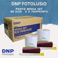 DNP dnp 1box = 2rolls 4R RX1 RX1s RX1HS Fotolusio Consumable Media Set photo paper and ribbon ink