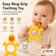Baby yellow duck gum, soothing grinding rod, food grade silicone grinding toy