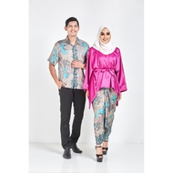 BATIK COUPLE SET MATCHING SEDONDON BAJU RAYA KURUNG MURAH 2020 SALMA