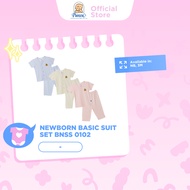 Pureen Newborn Basic Suit (Short Sleeves Vest & Long Pants) BNSS 0102