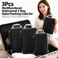 Extra Large Set 5Pcs 2 Way Multifunctional Nylon Waterproof Storage Cube Zipper Packing Cube Travel 