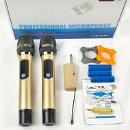 UHF Charging One for Two Metal FM Universal Microphone Wireless Microphone KTV Microphone Outdoor Si