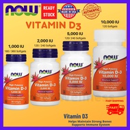 Now Foods, Vitamin D-3, Vitamin D3, Vitamin D 1000IU 2000IU 5000IU 10000 IU (Strong Immune System, Bones, Teeth)