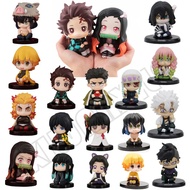 5pcs/set Anime Kimetsu no Yaiba Figure Toy MH Look Up Demon Slayer Kamado Tanjirou Kamado Nezuko Act