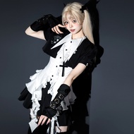 Original Gemstone Lolita Lolita Dark Style Sweet Spicy Cool Girl Shirt Half Skirt Lolita Suit