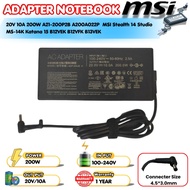 (ส่งฟรี ประกัน 1 ปี) MSI Adapter 20V 10A 200W A21-200P2B A200A022P MSI Stealth 14 Studio MS-14K Kat