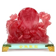 Golden Arowana Ornaments Lucky Home Accessories Decoration Living Room TV Cabinet Decoration Craft O