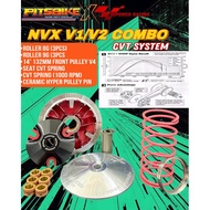 CVT PULLEY SYSTEM COMBO SET PITSBIKE RACING  [ V4 SET ] NVX155 V1-V2 / NMAX155 V1-V2 / NVX V1-V2 / N