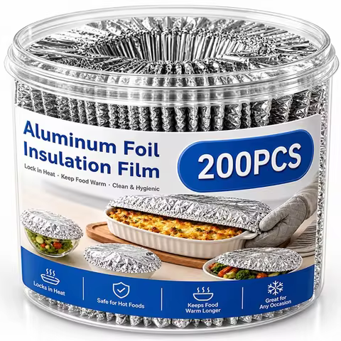Aluminum Foil Insulation Covers Disposable Food Cover Foil Film Fresh-keep Saran Warp Fruit Storage 