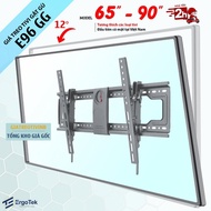 ErgoTek E96 GG 65 - 90 inch Nodding Tv Mount - Tv Mounting Frame Adjustable Tv Tilt 12 Degrees [Chea