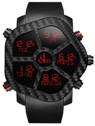 Jacob & Co. Ghost Digital Carbon Multiple Time Zone Display Watch