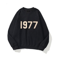 [Xinruyi] University T ESSENTIALS Double Line FOG Street Wear High Street Loose Inner Bristles 1977 
