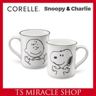 CORELLE พิกัดชุดถ้วย Snoopy และ Charlie Mug 2P