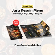 Jasa Desain Menu | Desain Buku Menu | Menu Makanan Minuman Katalog Cafe Salon Klinik Wedding