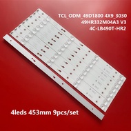 Toshiba 49U7750VE 49D1800 - Set of 9 bars with 4 LEDs for Hitachi TV 49R80 49HR332M04A3 4C-LB490T-HR