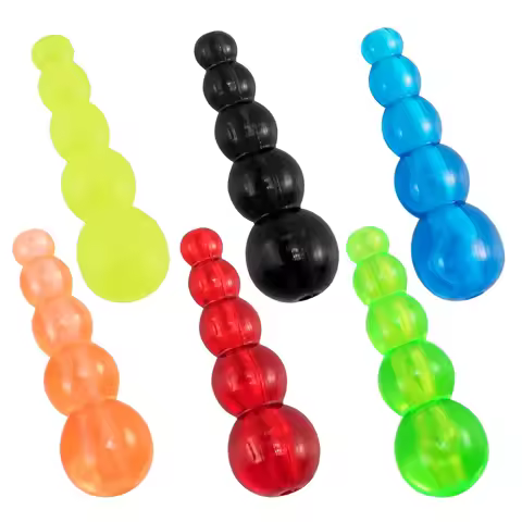50pcs Stacked Fishing Beads Plastic Fishing Lure Making Supplies for Inline Spinner Spinnerbait Wall