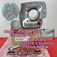 BLOK SEHER + PISTON SATU SET KUALITAS ASLI ORIGINAL YAMAHA YGP 5TP JUPITER Z JUPITER Z BURHAN 2005-